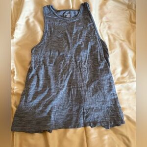 Athleta Gray Asymmetrical Sleeveless Tank Top Size S